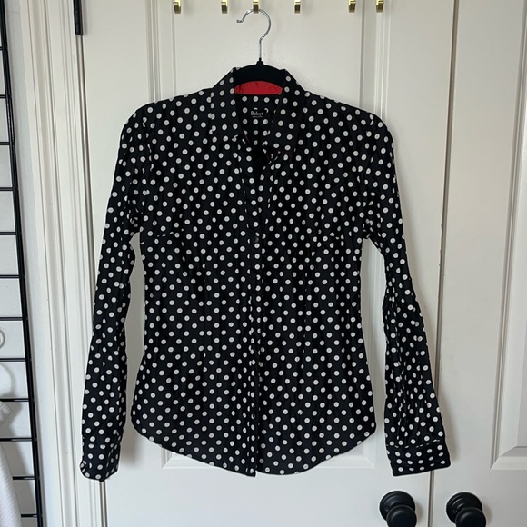 Polka Dot Button Up - Picture 1 of 4